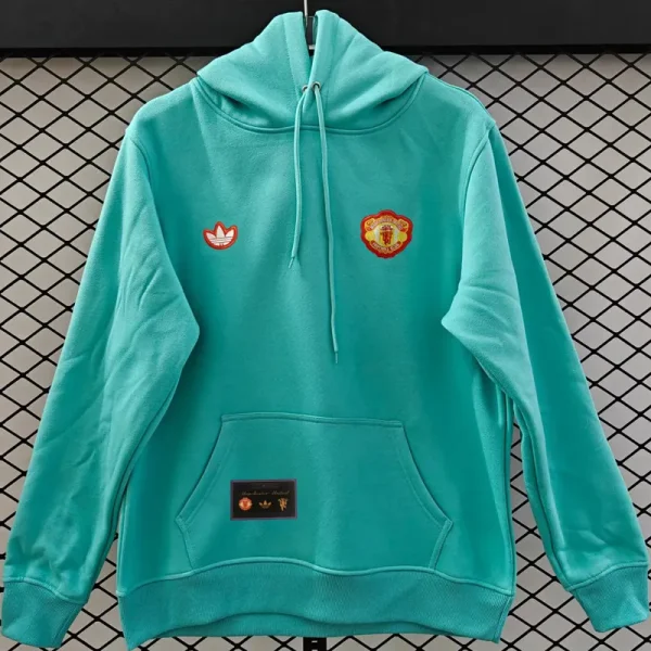 2025-26 Man Utd Light green Hoody 浅绿色(加绒)