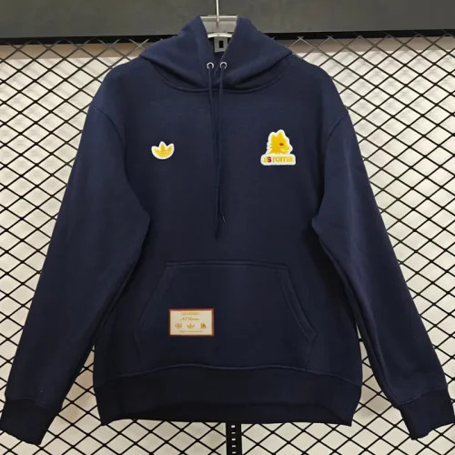 2025-26 Roma Royal blue Hoody 宝蓝色(加绒)