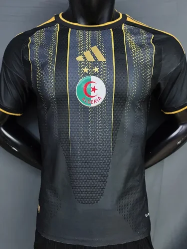 2026-27 Algeria Black Player Version Training shirts (金边)
