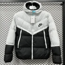 2025-26 CV001 NK White Black Hooded Cotton Coat #棉衣