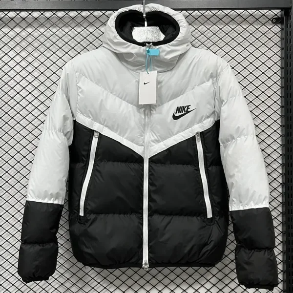 2025-26 CV001 NK White Black Hooded Cotton Coat #棉衣