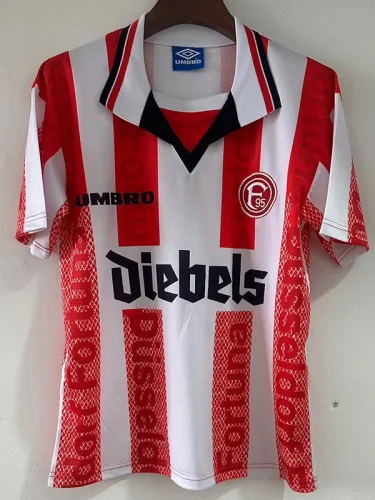1998 Fortuna Dusseldorf Red White Retro Soccer Jersey
