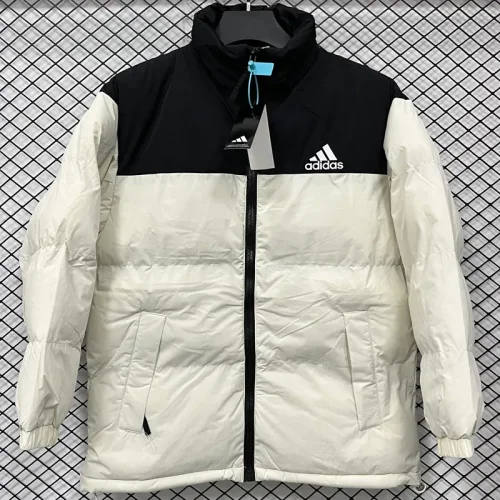 2025-26 X9001 AD Black White Hooded Cotton Coat #棉衣