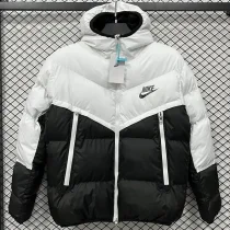 2025-26 CV003 NK White Black Hooded Cotton Coat #棉衣
