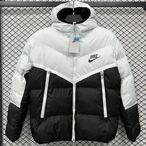 2025-26 CV003 NK White Black Hooded Cotton Coat #棉衣