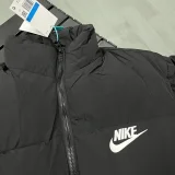 2025-26 X9002 NK Black Hooded Cotton Coat #棉衣