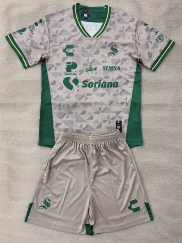 2025-26 Santos Laguna Away Kids Soccer Jersey