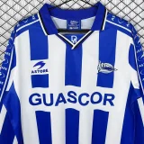 1998-1999 Alaves Home Long Sleeve Retro Soccer Jersey (长袖)