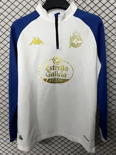 2025-26 La Coruna White Half Pull Sportswear Top #半拉上衣