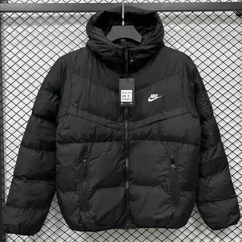 2025-26 LT871 NK Black Hooded Cotton Coat #棉衣