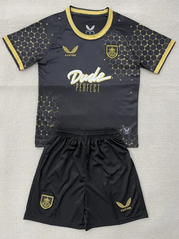 2025-26 Burnley Third Kids Soccer Jersey