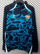 2025-26 Malaga Blue Black Half Pull #Sportswear Top #半拉上衣 2025-26 Malaga Blue Black Half Pull #Sportswear Top #半拉上衣