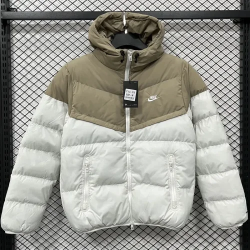2025-26 LT871 NK Khaki White Hooded Cotton Coat #棉衣