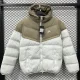 2025-26 LT871 NK Khaki White Hooded Cotton Coat #棉衣
