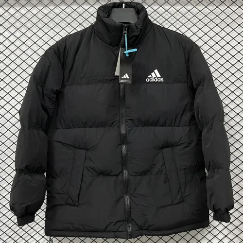 2025-26 X9001 AD Black Hooded Cotton Coat #棉衣