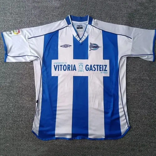 2003-2004 Alaves Home Retro Soccer Jersey