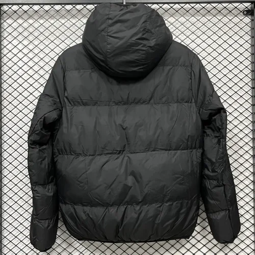 2025-26 CV001 NK Black Hooded Cotton Coat #棉衣