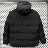 2025-26 XD9901 NK Black Hooded Cotton Coat #棉衣