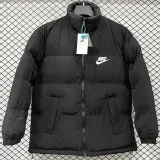 2025-26 X9002 NK Black Hooded Cotton Coat #棉衣