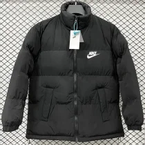 2025-26 X9002 NK Black Hooded Cotton Coat #棉衣