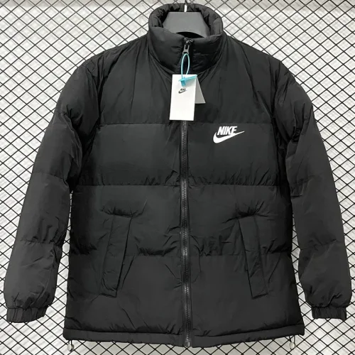 2025-26 X9002 NK Black Hooded Cotton Coat #棉衣