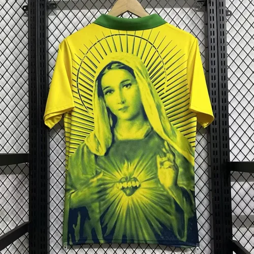 2025-26 Brazil Yellow Green Special Edition Training shirts (玛丽)