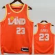 2025-26 Cleveland Cavaliers JAMES #23 Orange City Edition Top Quality Hot Pressing NBA Jersey