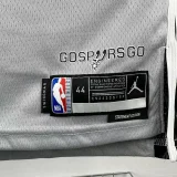 2025-26 SA Spurs WEMBANYAMA #1 Grey Top Quality Hot Pressing NBA Jersey