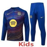 2025-26 BAR Royal blue Kids Half Pull Tracksuit #E25174(童装)(半拉链)