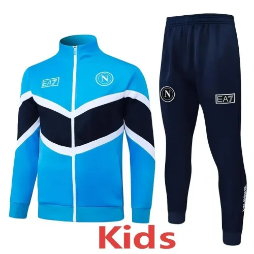 2025-26 Napoli Lake blue Kids Jacket Tracksuit #E25191(童装)
