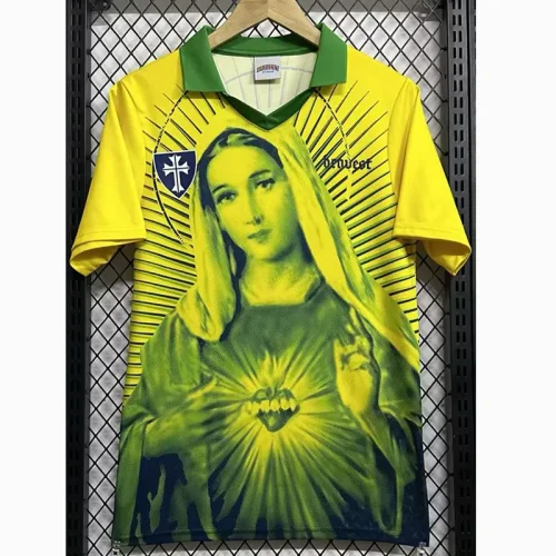 2025-26 Brazil Yellow Green Special Edition Training shirts (玛丽)