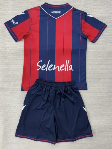 2025-26 Bologna Home Kids Soccer Jersey