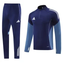 2025 AD Royal blue Half Pull Tracksuit #AB09 (半拉链)