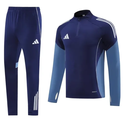 2025 AD Royal blue Half Pull Tracksuit #AB09 (半拉链)