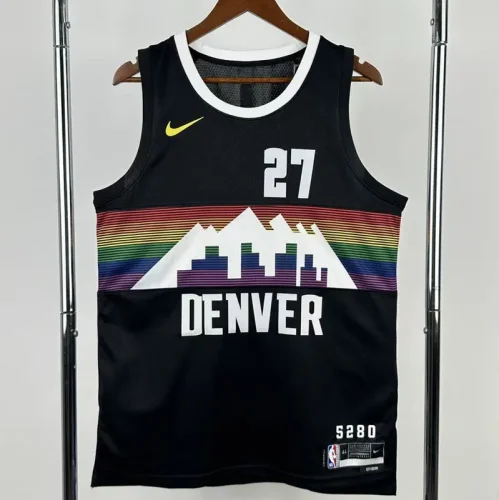 2025-26 Nuggets MURRAY #27 Black City Edition Top Quality Hot Pressing NBA Jersey