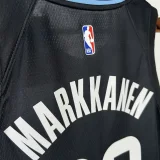 2025-26 JAZZ MARKKANEN #00 Black Top Quality Hot Pressing NBA Jersey (Trapeze Edition) 飞人版