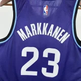 2025-26 JAZZ MARKKANEN #23 Purple Top Quality Hot Pressing NBA Jersey