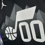 2025-26 JAZZ MARKKANEN #00 Black Top Quality Hot Pressing NBA Jersey (Trapeze Edition) 飞人版