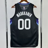 2025-26 JAZZ MARKKANEN #00 Black Top Quality Hot Pressing NBA Jersey (Trapeze Edition) 飞人版