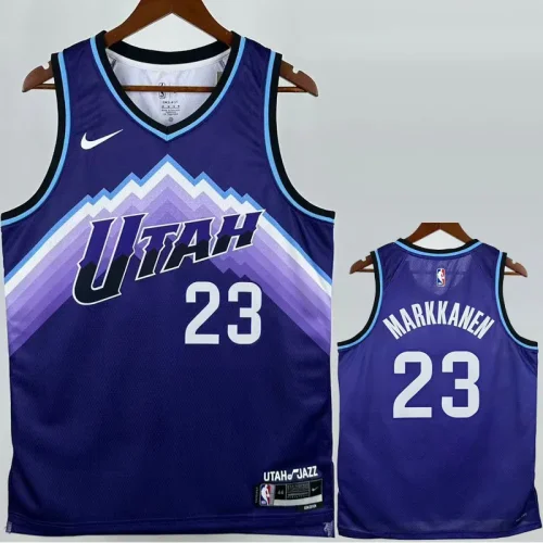 2025-26 JAZZ MARKKANEN #23 Purple Top Quality Hot Pressing NBA Jersey