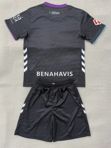 2025-26 Malaga Away Kids Soccer Jersey