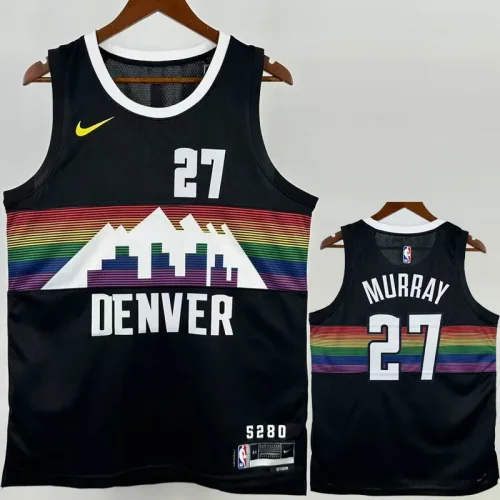 2025-26 Nuggets MURRAY #27 Black City Edition Top Quality Hot Pressing NBA Jersey
