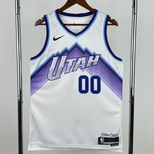 2025-26 JAZZ MARKKANEN #00 White Top Quality Hot Pressing NBA Jersey