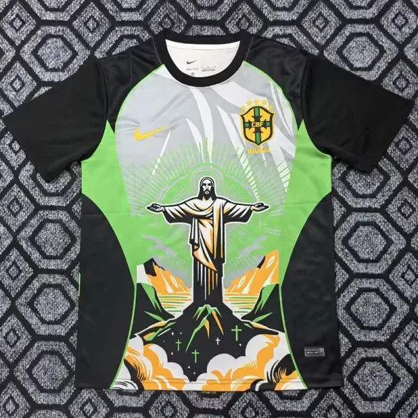 2025-26 Brazil Green Grey Special Edition Training shirts (女神)