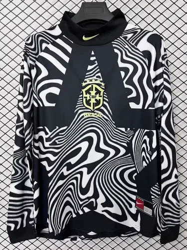2025-26 Brazil Special Edition Goalkeeper Long Sleeve Soccer Jersey (长袖)