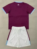 2025-26 Burnley Home Kids Soccer Jersey