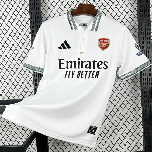 2025-26 ARS White Polo Short Sleeve