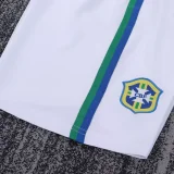1997 Brazil Away Kids Retro Soccer Jersey