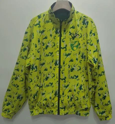 1992 Norwich City Green & Fluorescent green Retro Double Sided Windbreaker (双面风衣)
