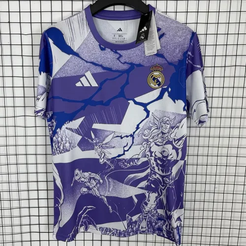 2025-26 RMA Purple Joint Edition Training Shirts 紫色(漫威)